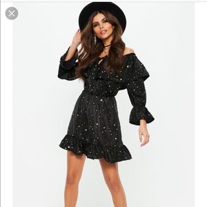 Black Gypsy Satin Dress